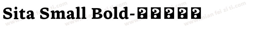 Sita Small Bold字体转换